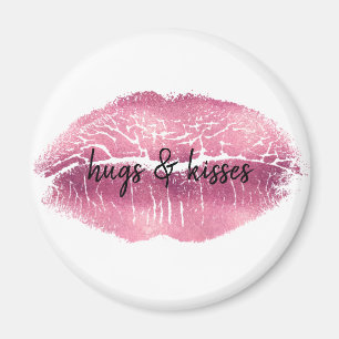 Pink Lips personalized Magnet