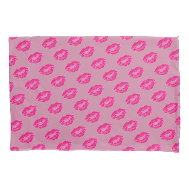 Pink Lips Pillowcase (Front)