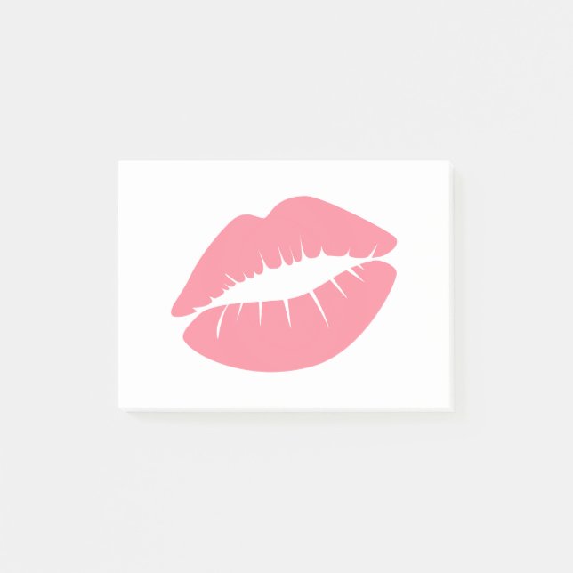 Pink Lips Post-it Notes (Front)