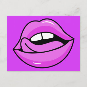 Pink Lips postcard
