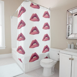 Pink Lips Shower Curtain