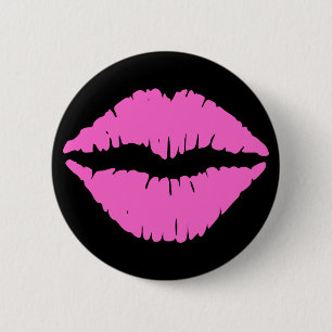 Pink Lipstick Button