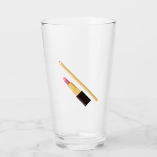 Pink Lipstick Glass