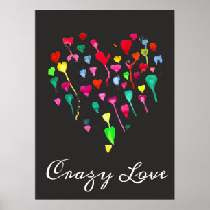 Pink lipstick kiss pop art pink and black poster