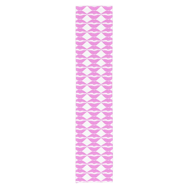 Pink Lipstick Kiss Table Runner (Front)