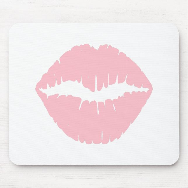 Pink Lipstick Mouse Mat (Front)