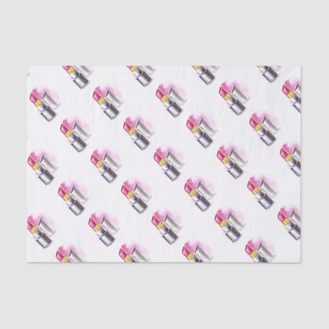 Pink Lipstick Tissue Paper (Front)