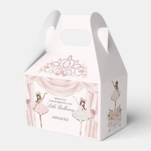 Pink Little Ballerina Baby Shower or Birthday Favour Box
