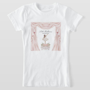 Pink Little Ballerina Baby Shower or Birthday T-Shirt