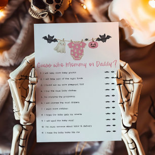 Pink Little Boo Clothesline Bingo Game
