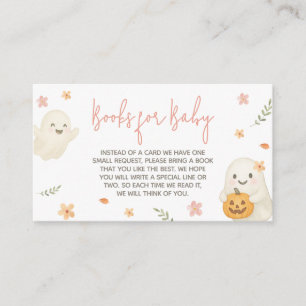 Pink Little Boo Halloween Baby Books for Baby Enclosure Card