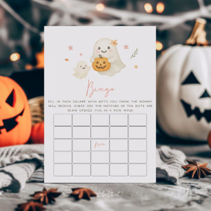 Pink Little Boo Halloween Bingo Game