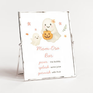 Pink Little Boo Halloween Mum Osa Bar Sign