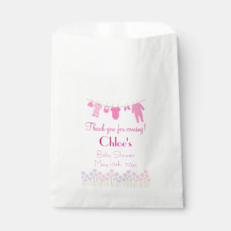 Pink Little Clothes Baby Shower Favour Bags