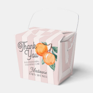 Pink Little Cutie Citrus Baby Shower Gable Favour Box