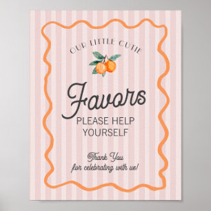 Pink Little Cutie Citrus Main Squeeze Favours Poster