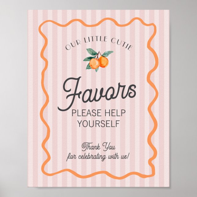 Pink Little Cutie Citrus Main Squeeze Favours Poster (Front)