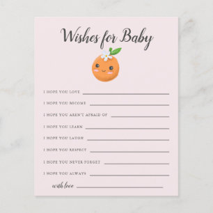 Pink Little Cutie Wishes for Baby Card