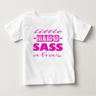 Pink Little Miss Sassafras Baby T-Shirt