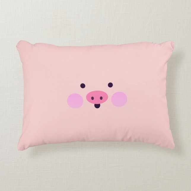 Pink Little Piggy Pillow (Front)