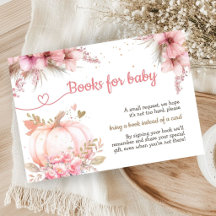 Pink Little Pumpkin Baby Shower Books For Baby