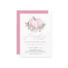 Pink Little Pumpkin It's a Girl Autumn Baby Shower