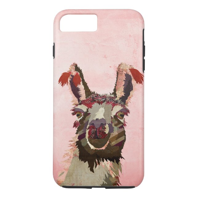 Pink Llama iPhone 7 case (Back)