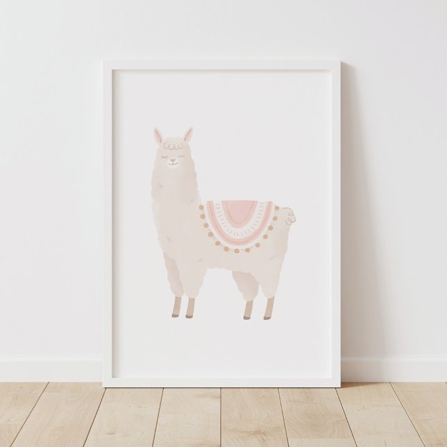Pink Llama Neutral Girl Nursery Decor (Creator Uploaded)