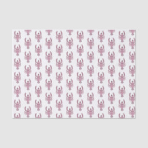 Pink Lobster Roses Rose  Wrapping Paper