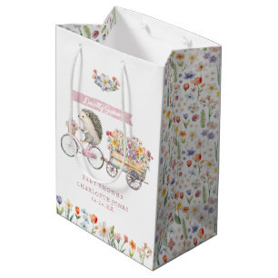 Pink Locally Grown Hedgehog Baby Shower Gift Bag