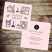 Pink Logo Cleaning Services Commercial Domestic 
