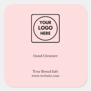 Pink Logo   Custom Corporate Hand Sanitizer Tag