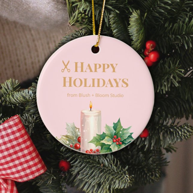 Pink Logo Ornament for Salons (Creator Uploaded)