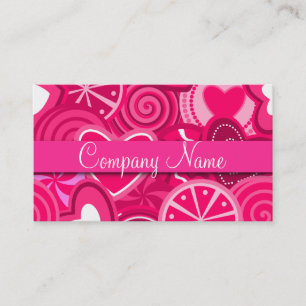 Pink Lollipop Candy Shop Bakery Business Card