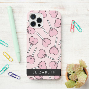 Pink Lollipops, Heart Lollipops, Lolly, Your Name iPhone 12 Pro Case