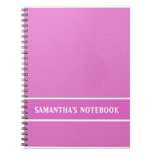 Pink Lollypop Pattern Notebook