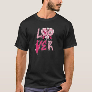 Pink Loser Lover Pink Drip Heart Matching Tee for