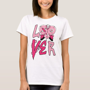 Pink Loser Lover Pink Drip Heart Matching Valentin T-Shirt