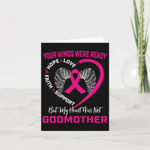 Pink Loss Of Godmother Breast Cancer Awareness Gra Card