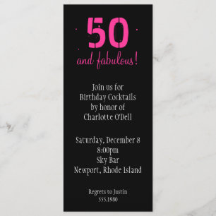 pink lotus birthday invitation