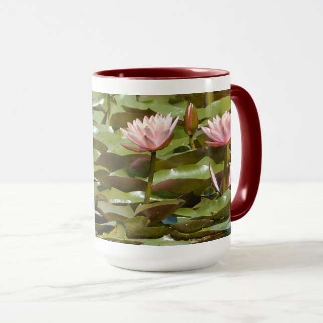 PINK LOTUS BLOSSOMS MUG (Front Right)