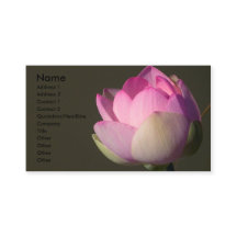 Pink Lotus Business Card