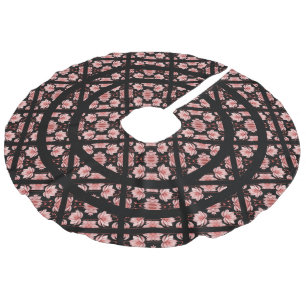 Pink Lotus Classic Faux Linen Tree Skirt