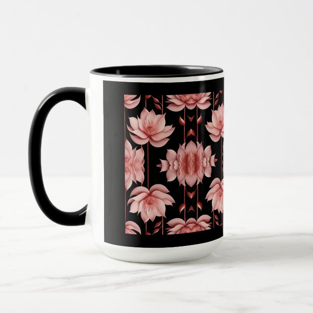 Pink Lotus Classic Mug (Left)