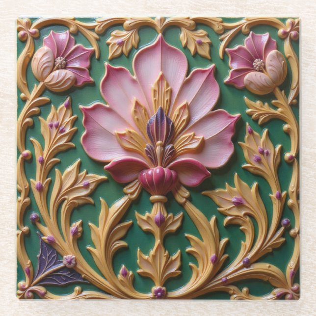 Pink Lotus Coaster (Front)