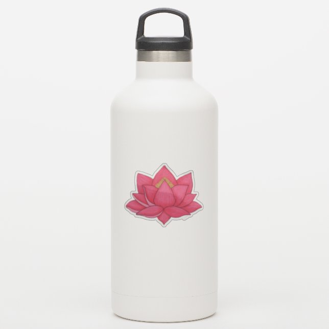 Pink Lotus Flower (Waterbottle)