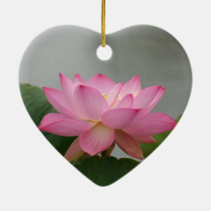 Pink Lotus flower Ceramic Tree Decoration