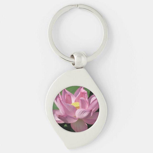 Pink Lotus Flower IV Key Ring (Front)