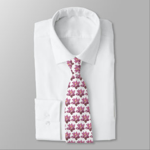 Pink Lotus Flower IV Tie