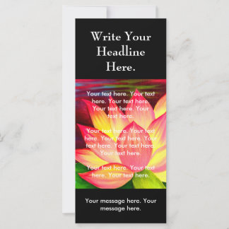 Pink Lotus Flower Painting Flyer